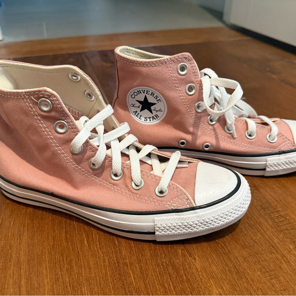 Converse Pink Canvas High-Tops